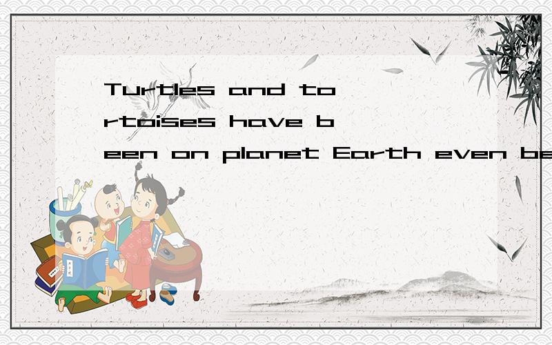Turtles and tortoises have been on planet Earth even before the dinosaurs.turtles海龟tortoise龟planet行星dinosaur恐龙希望英语好的人帮帮我翻译一下这个句子!